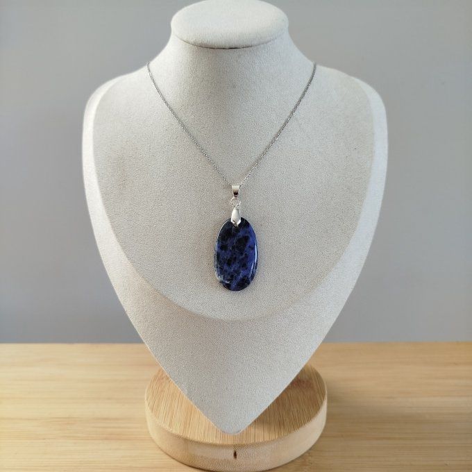 Collier goutte sodalite