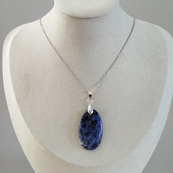Collier goutte sodalite