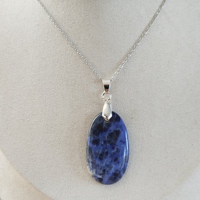 Collier goutte sodalite