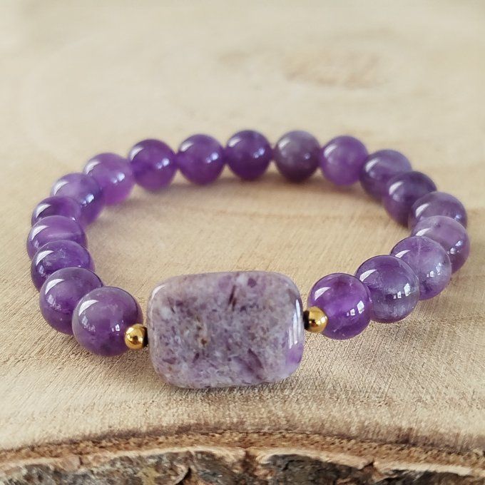 Bracelet améthyste