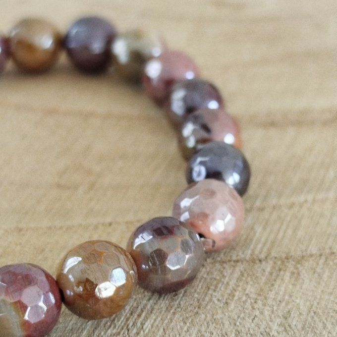 Bracelet jaspe mokaite 8mm