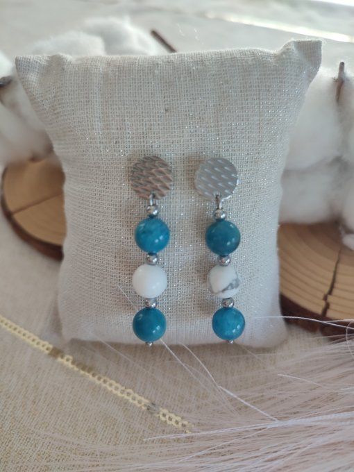 Collection Apatite et Howlite pierres naturelles