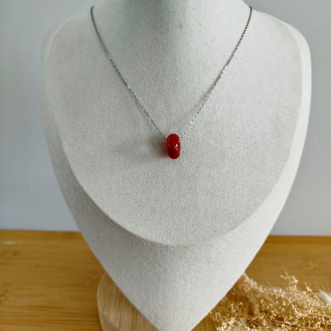 Collier Donuts cornaline
