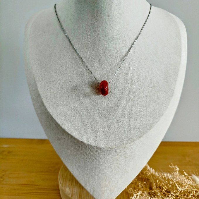 Collier Donuts cornaline