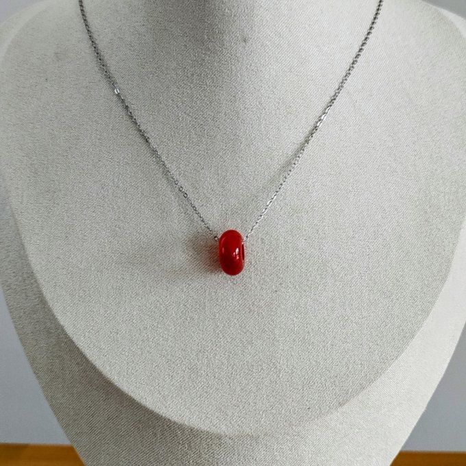 Collier Donuts cornaline