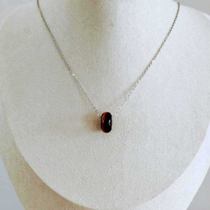 Collier Donuts œil de tigre