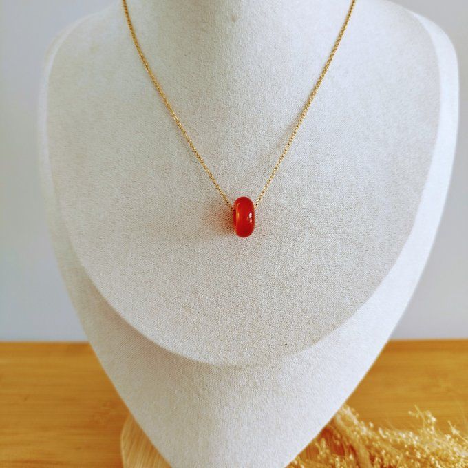 Collier Donuts cornaline