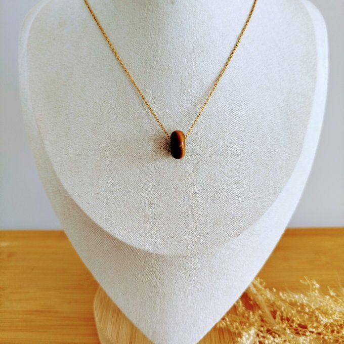 Collier Donuts œil de tigre