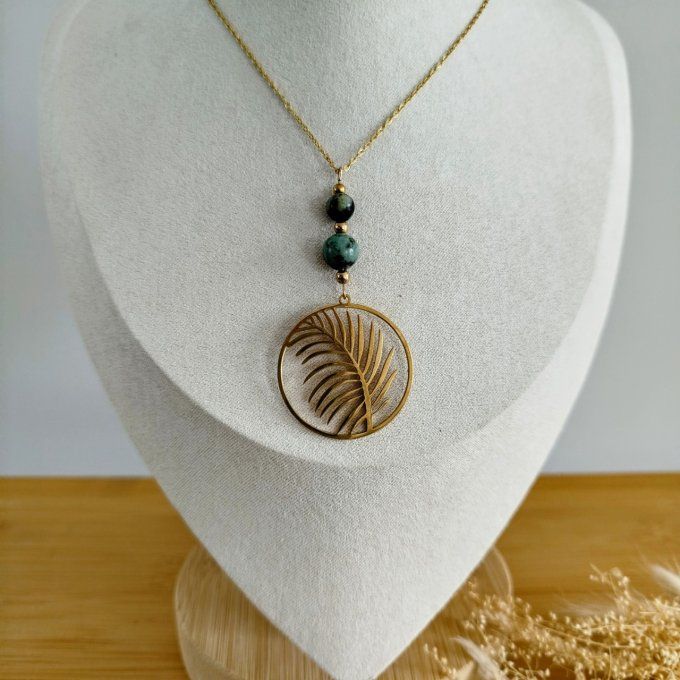 Collection feuille turquoise africaine