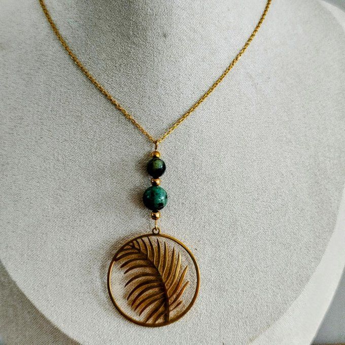 Collection feuille turquoise africaine