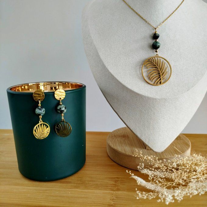 Collection feuille turquoise africaine