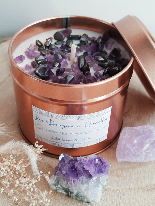 Collection lâcher prise, Pierres améthyste et hématite